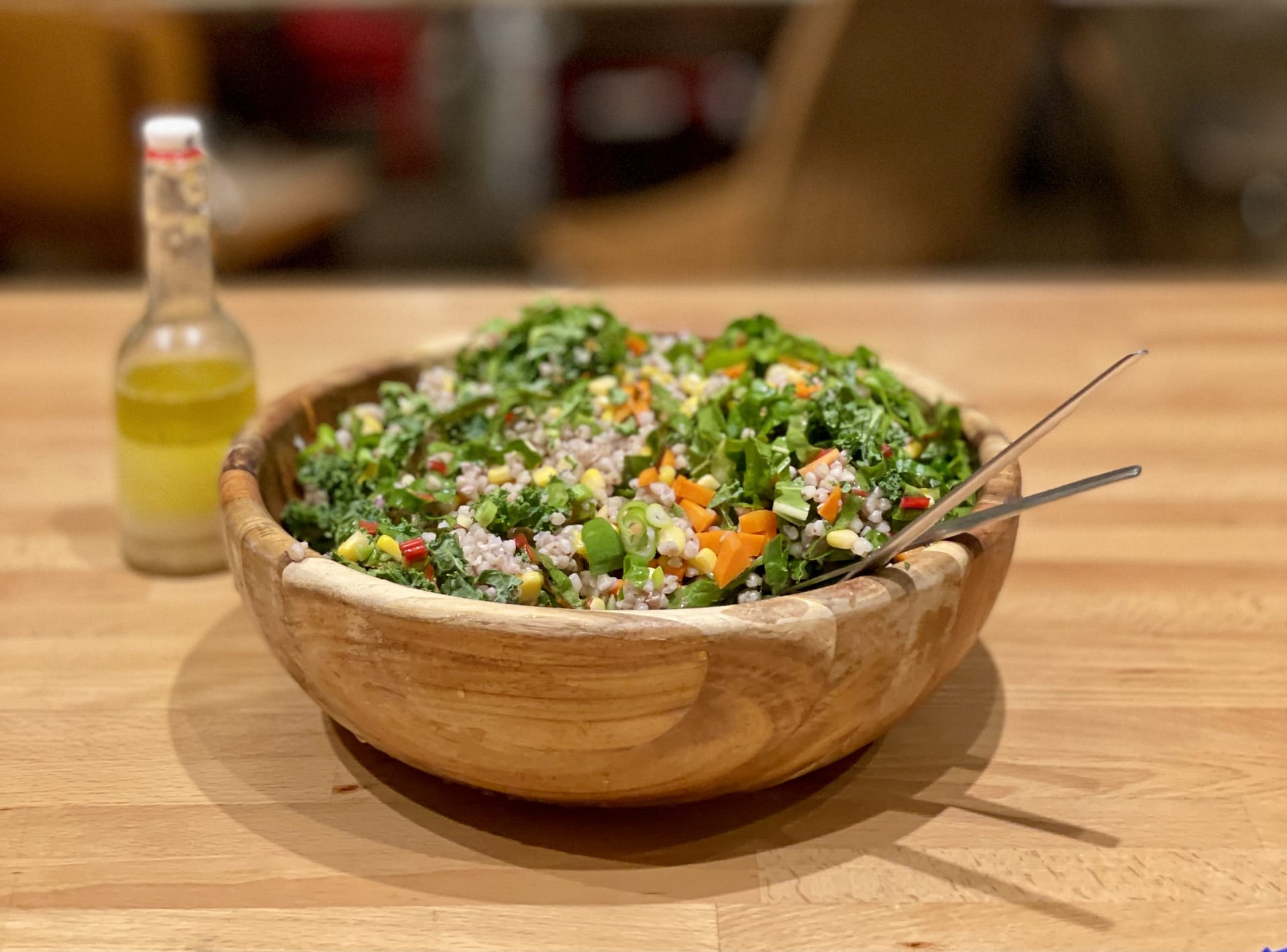 Crunchy Quinoa + Silverbeet Salad