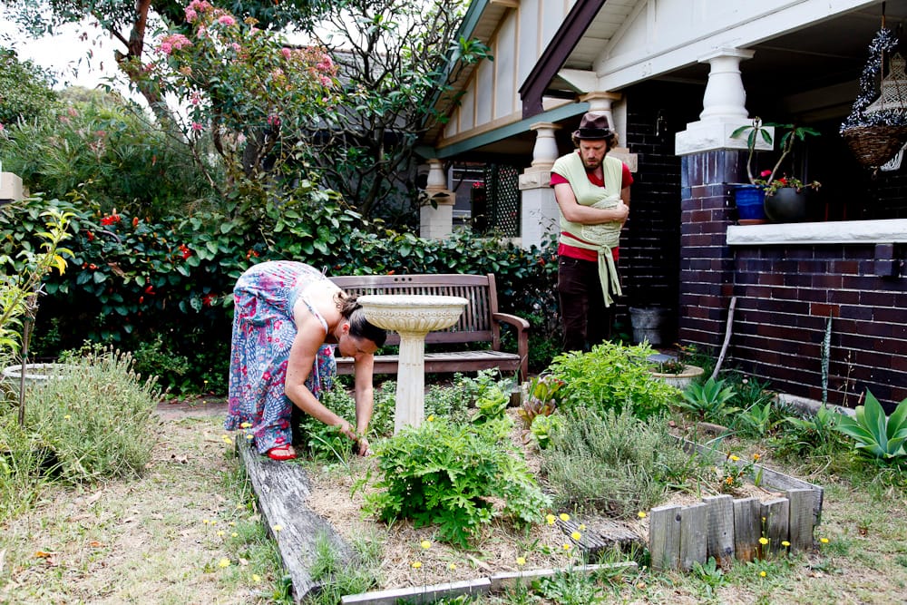 Caught Working in the Garden